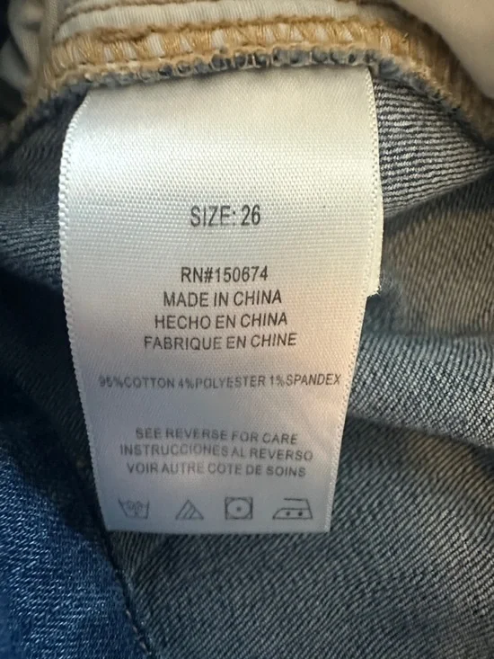 Wash Lab Denim Pieced SZ 26 Denim Maxi Skirt - Vintage Blue - Picture 11 of 12